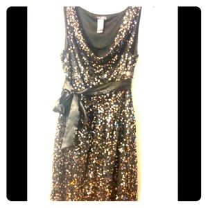 Bisou Bisou- Michele Bohbot. Sequin Party Dress